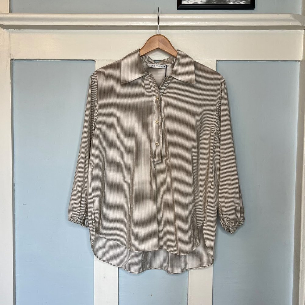 NWT Zara Striped Blouse